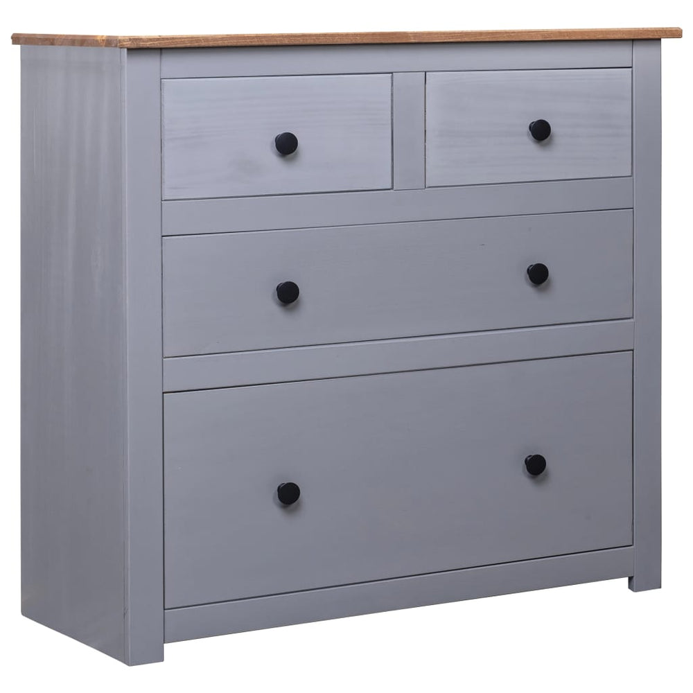 vidaXL Sideboard Grey 80x40x83 cm Pinewood Panama