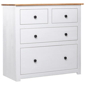 vidaXL Sideboard White 80x40x83 cm Pinewood Panama