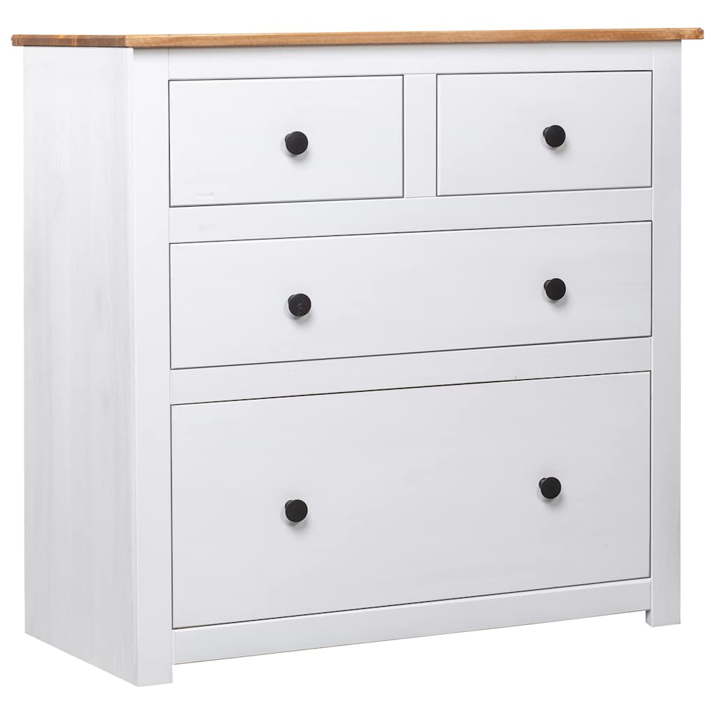 vidaXL Sideboard White 80x40x83 cm Pinewood Panama