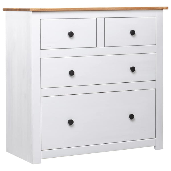 vidaXL Sideboard White 80x40x83 cm Pinewood Panama