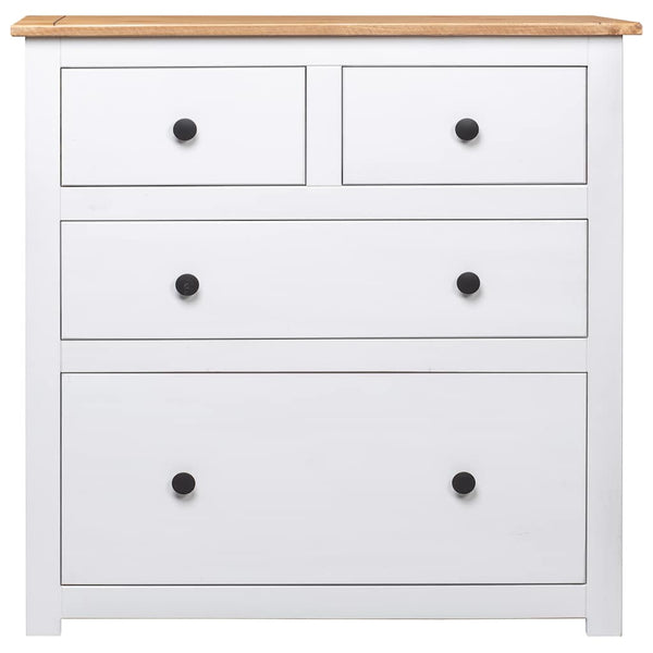 vidaXL Sideboard White 80x40x83 cm Pinewood Panama