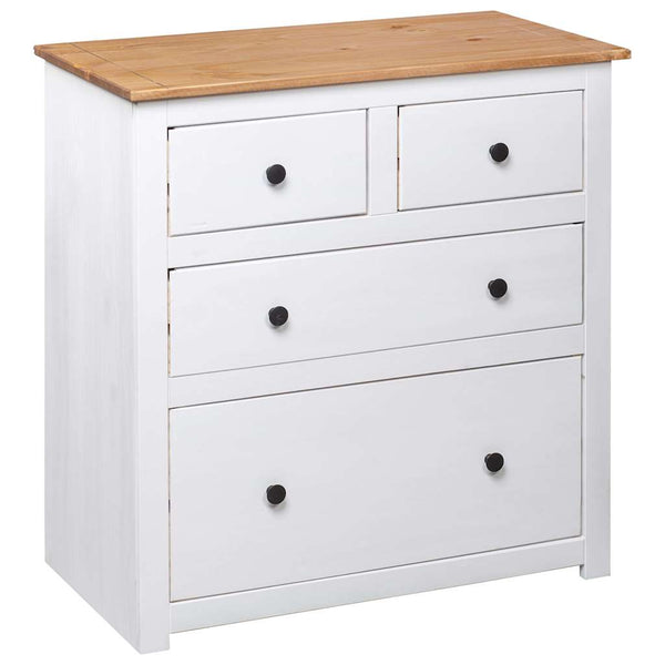 vidaXL Sideboard White 80x40x83 cm Pinewood Panama