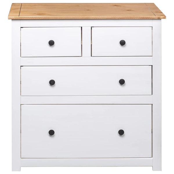 vidaXL Sideboard White 80x40x83 cm Pinewood Panama