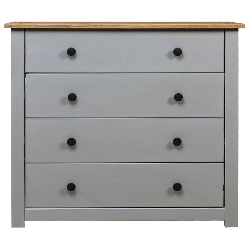 vidaXL Sideboard Grey 80x40x73 cm Pine Wood Panama