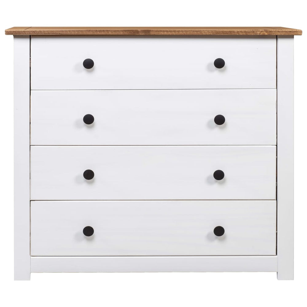 vidaXL Side Cabinet White 80x40x73 cm Panama Pine
