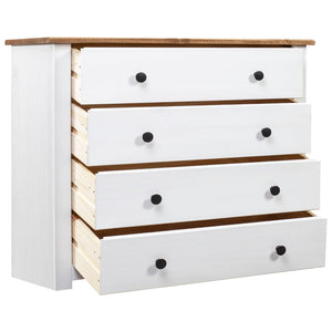 vidaXL Side Cabinet White 80x40x73 cm Panama Pine
