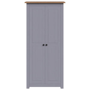 vidaXL Wardrobe Grey 80x50x171.5 cm Pinewood Panama