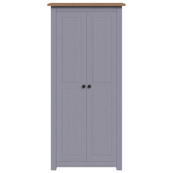 vidaXL Wardrobe Grey 80x50x171.5 cm Pinewood Panama