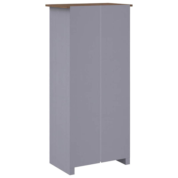 vidaXL Wardrobe Grey 80x50x171.5 cm Pinewood Panama