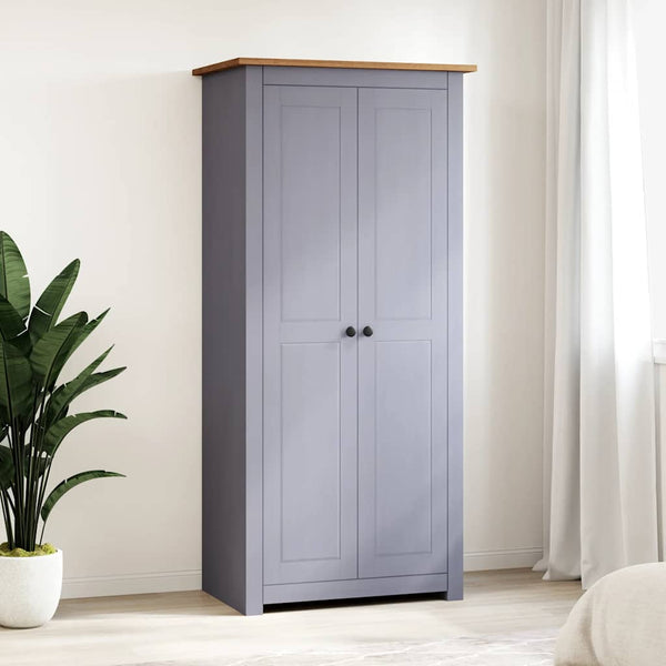 vidaXL Wardrobe Grey 80x50x171.5 cm Pinewood Panama