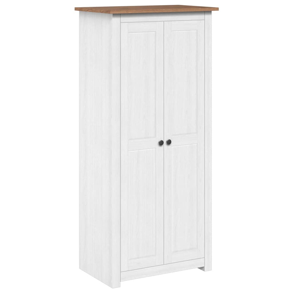 vidaXL Wardrobe White 80x50x171.5 cm Solid Pine Panama Series