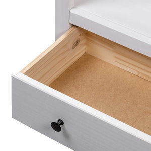 vidaXL Bookshelf White 80 x 35 x 110 cm Solid Panama Pine Wood