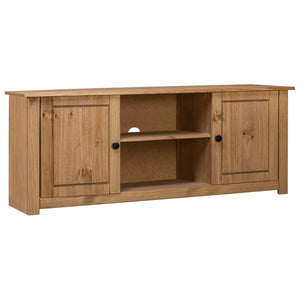 vidaXL TV Cabinet 120 x 40 x 50 cm Solid Panama Pine Wood