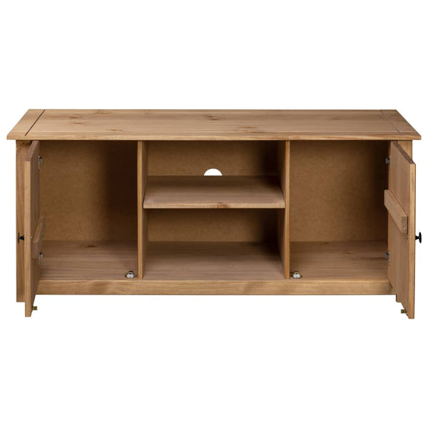 vidaXL TV Cabinet 120 x 40 x 50 cm Solid Panama Pine Wood