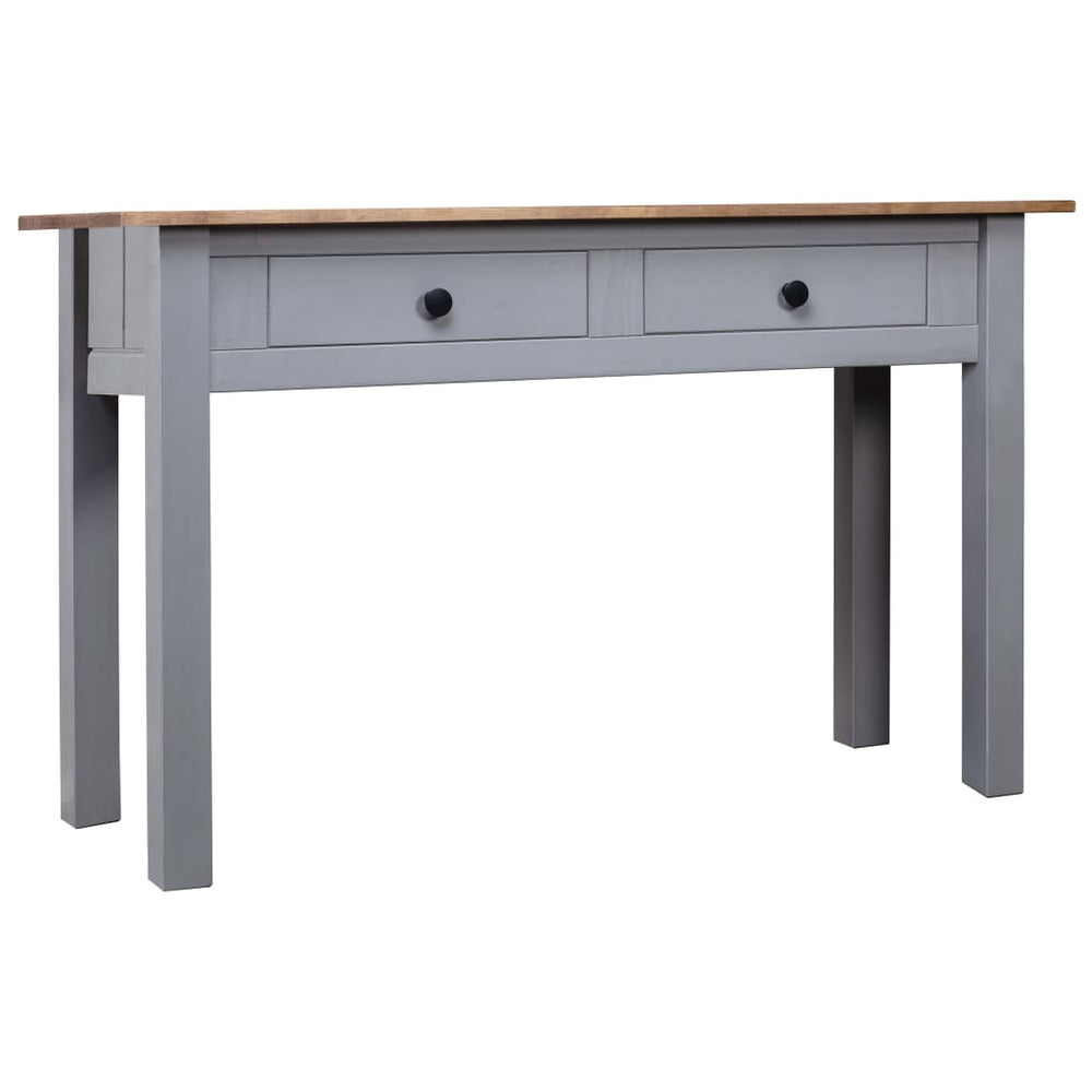 vidaXL Console Table Grey 110x40x72 cm Pinewood Panama