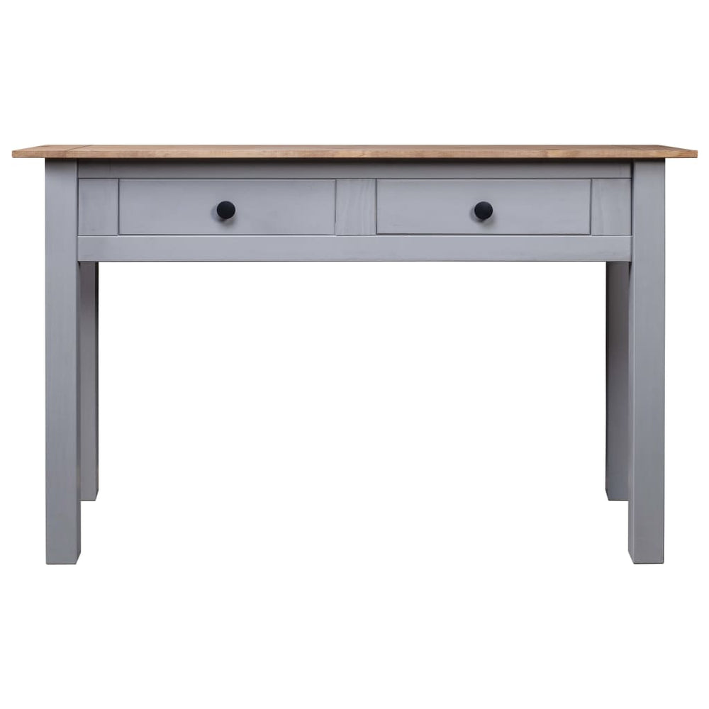 vidaXL Console Table Grey 110x40x72 cm Pinewood Panama