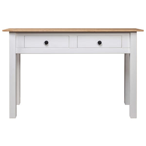 vidaXL Console Table White 110x40x72 cm Pine Wood Panama