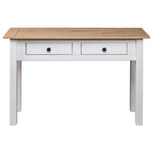 vidaXL Console Table White 110x40x72 cm Pine Wood Panama