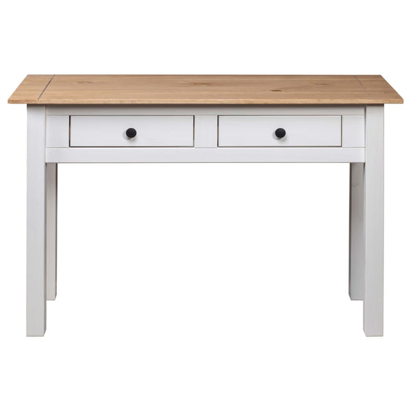 vidaXL Console Table White 110x40x72 cm Pine Wood Panama