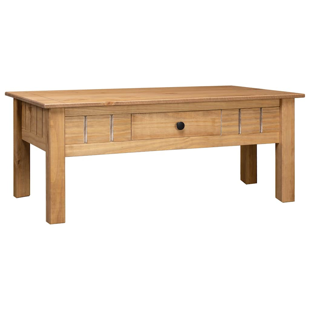 vidaXL Coffee Table 100x60x43.5 cm Solid Panama Pine Wood