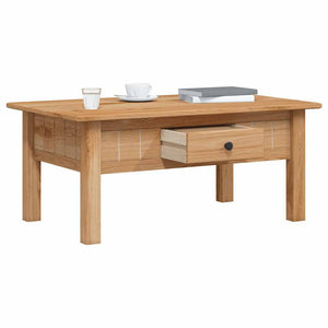 vidaXL Coffee Table 100x60x43.5 cm Solid Panama Pine Wood