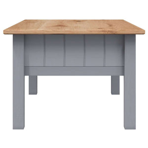 vidaXL Coffee Table Grey 100x60x43.5 cm Solid Panama Pine Wood