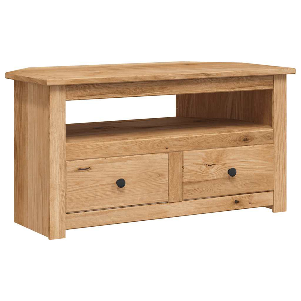vidaXL Corner TV Cabinet 93 x 49 x 49 cm Solid Panama Pine Wood