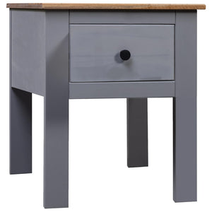 vidaXL Bedside Cabinet Grey 46x40x57 cm Pinewood Panama