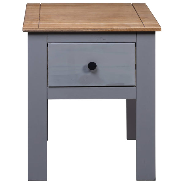 vidaXL Bedside Cabinet Grey 46x40x57 cm Pinewood Panama