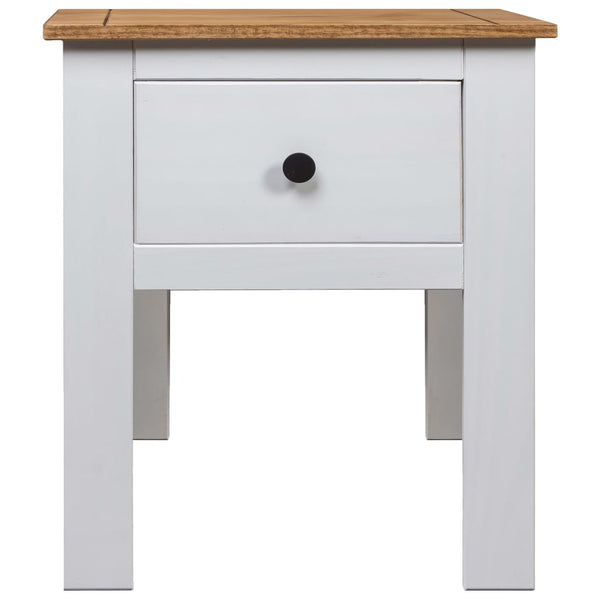 vidaXL Bedside Cabinet White 46x40x57 cm Pine Wood Panama