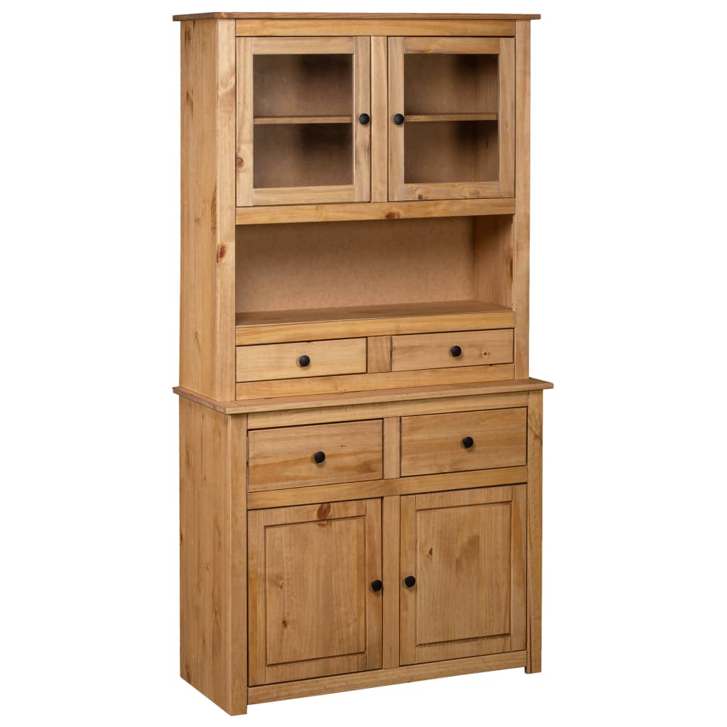 vidaXL Highboard 93x40.5x180 cm Solid Pine Panama