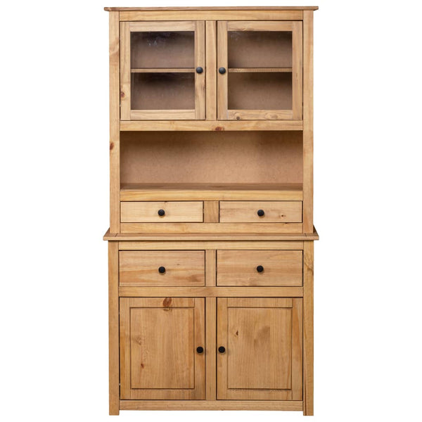 vidaXL Highboard 93x40.5x180 cm Solid Pine Panama