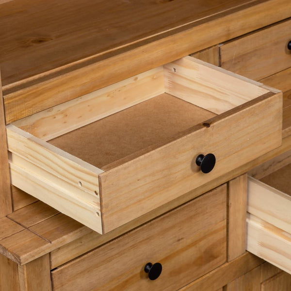 vidaXL Highboard 93x40.5x180 cm Solid Pine Panama
