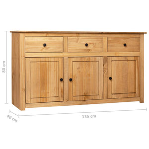 vidaXL Sideboard 135 x 40 x 80 cm Solid Panama Pine