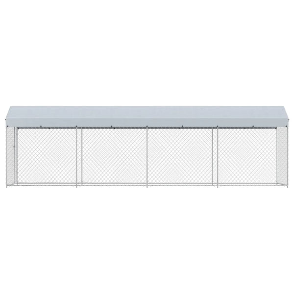 Outdoor-Hundezwinger mit Überdachung 760x190x225 cm