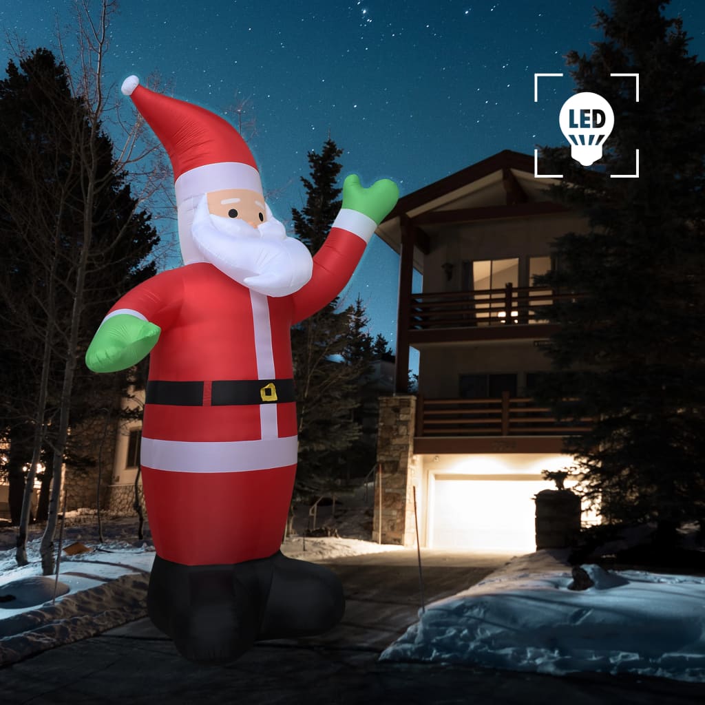 vidaXL Inflatable Santa Claus LED IP20 600 cm XXL