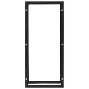 vidaXL Firewood Rack Black 44 x 20 x 100 cm Steel