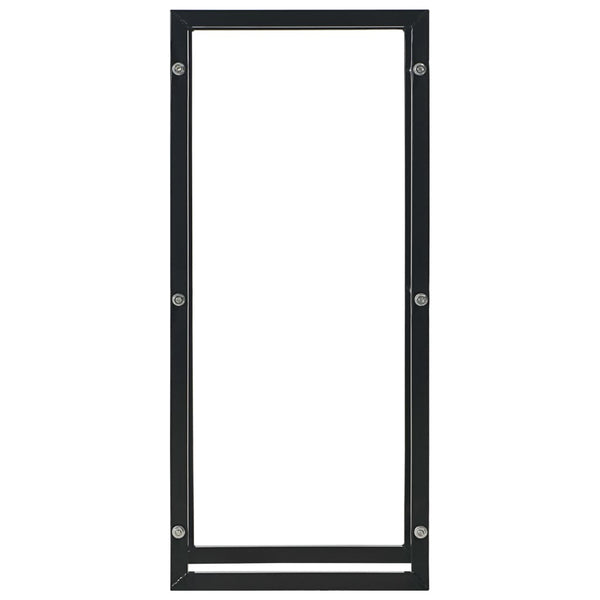 vidaXL Firewood Rack Black 44 x 20 x 100 cm Steel