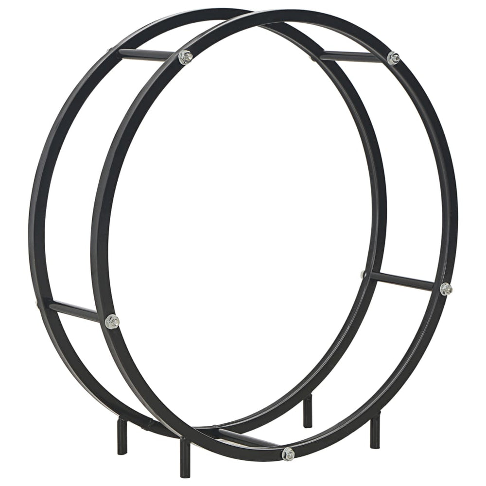 vidaXL Firewood Rack Black 70 x 20 x 70 cm Steel