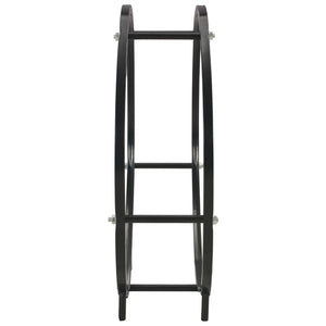 vidaXL Firewood Rack Black 70 x 20 x 70 cm Steel