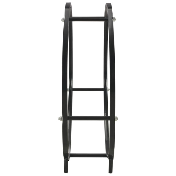 vidaXL Firewood Rack Black 70 x 20 x 70 cm Steel