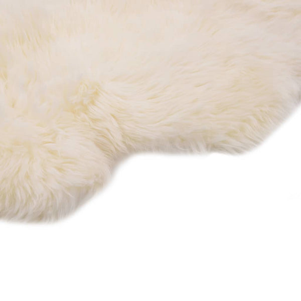 vidaXL Sheepskin Rug 60x90 cm White