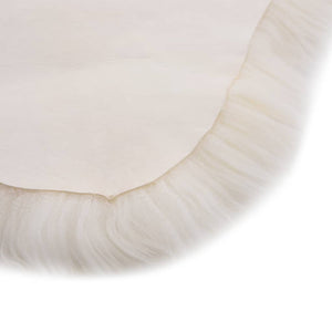vidaXL Sheepskin Rug 60x90 cm White