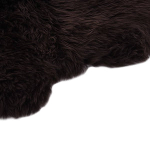 vidaXL Sheepskin Rug 60x90 cm Brown