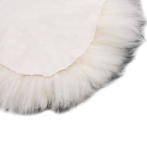 vidaXL Sheepskin Rug 60x90 cm Dark Grey Mélange
