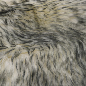 vidaXL Sheepskin Rug 60x90 cm Dark Grey Mélange