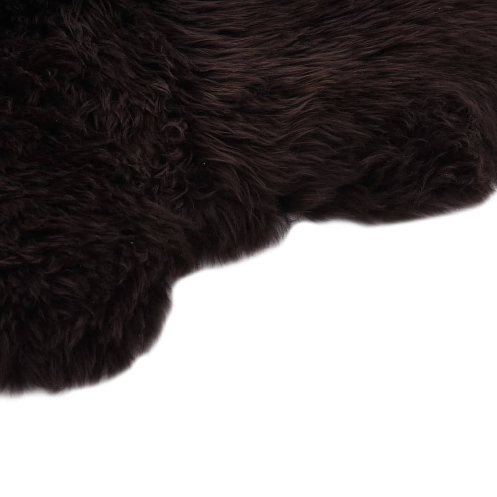 vidaXL Sheepskin Rug 60x180 cm Brown