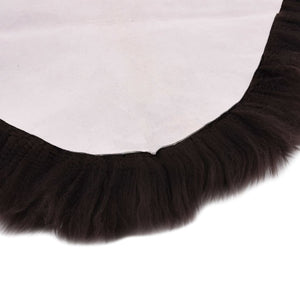 vidaXL Sheepskin Rug 60x180 cm Brown