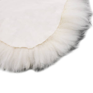 vidaXL Sheepskin Rug 60x180 cm Dark Grey Melange