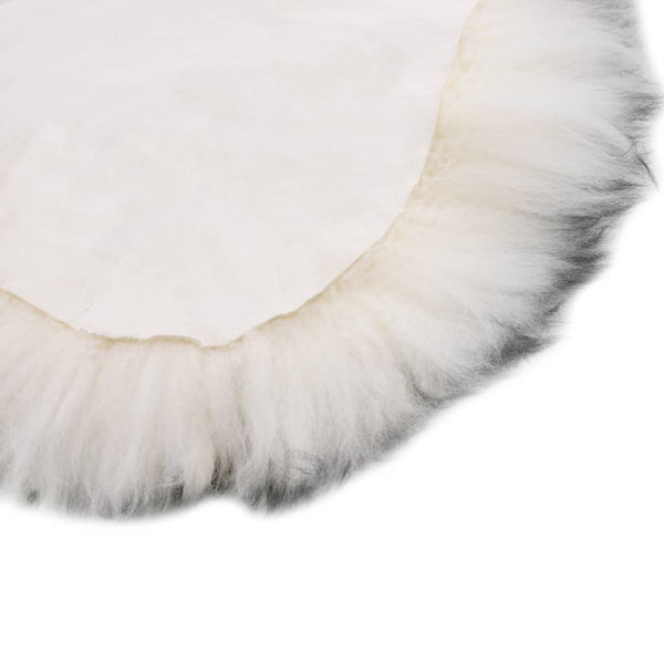 vidaXL Sheepskin Rug 60x180 cm Dark Grey Melange